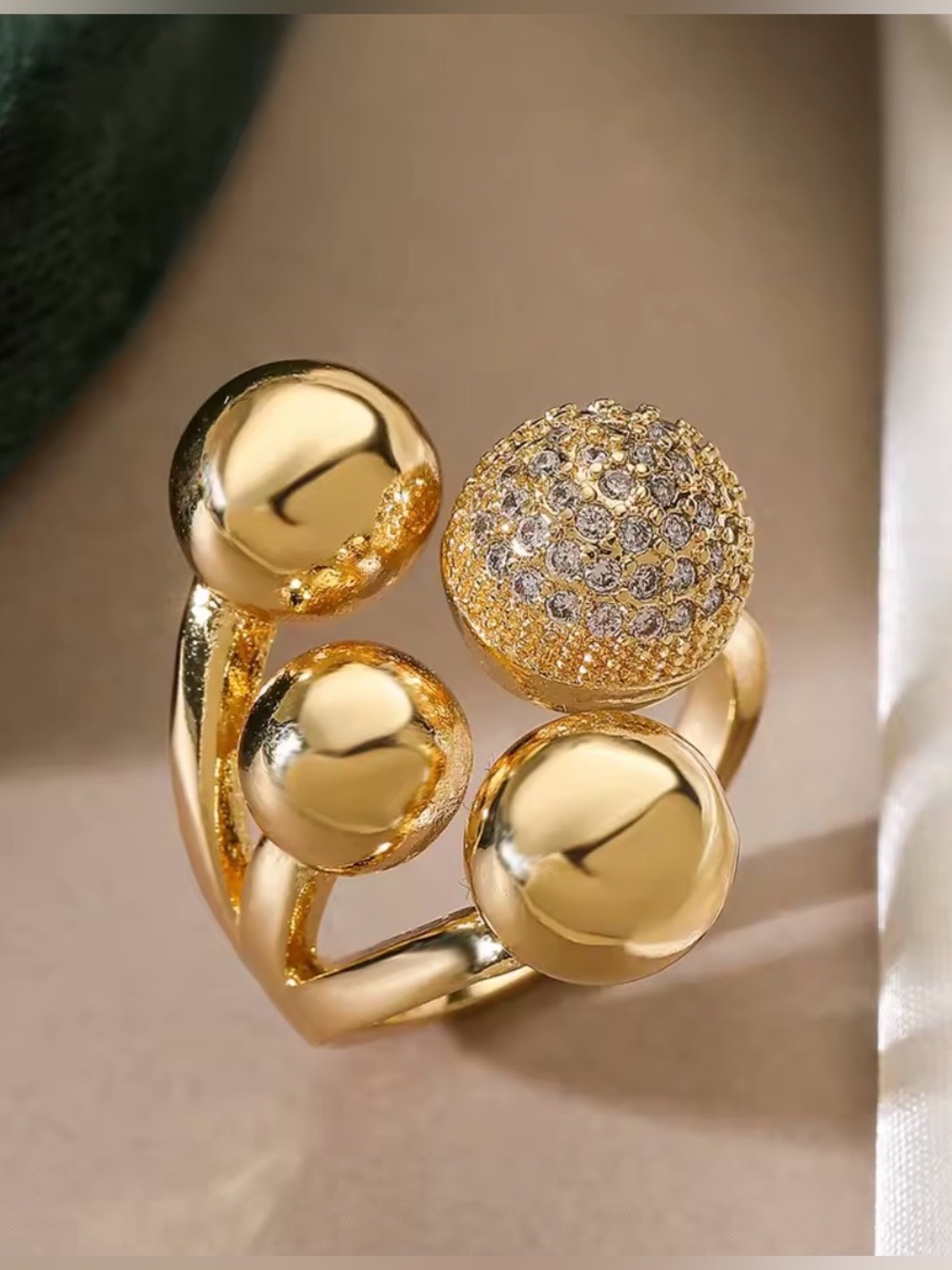 New! Big Size Open Rings Luxury Style